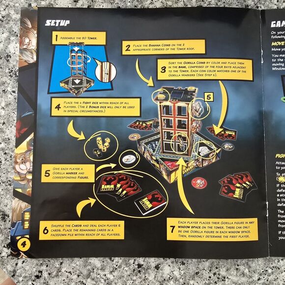 Banana Bandits Board Game By CMON Family Strategy 2016 Edward Chan Complete - Picture 11 of 14